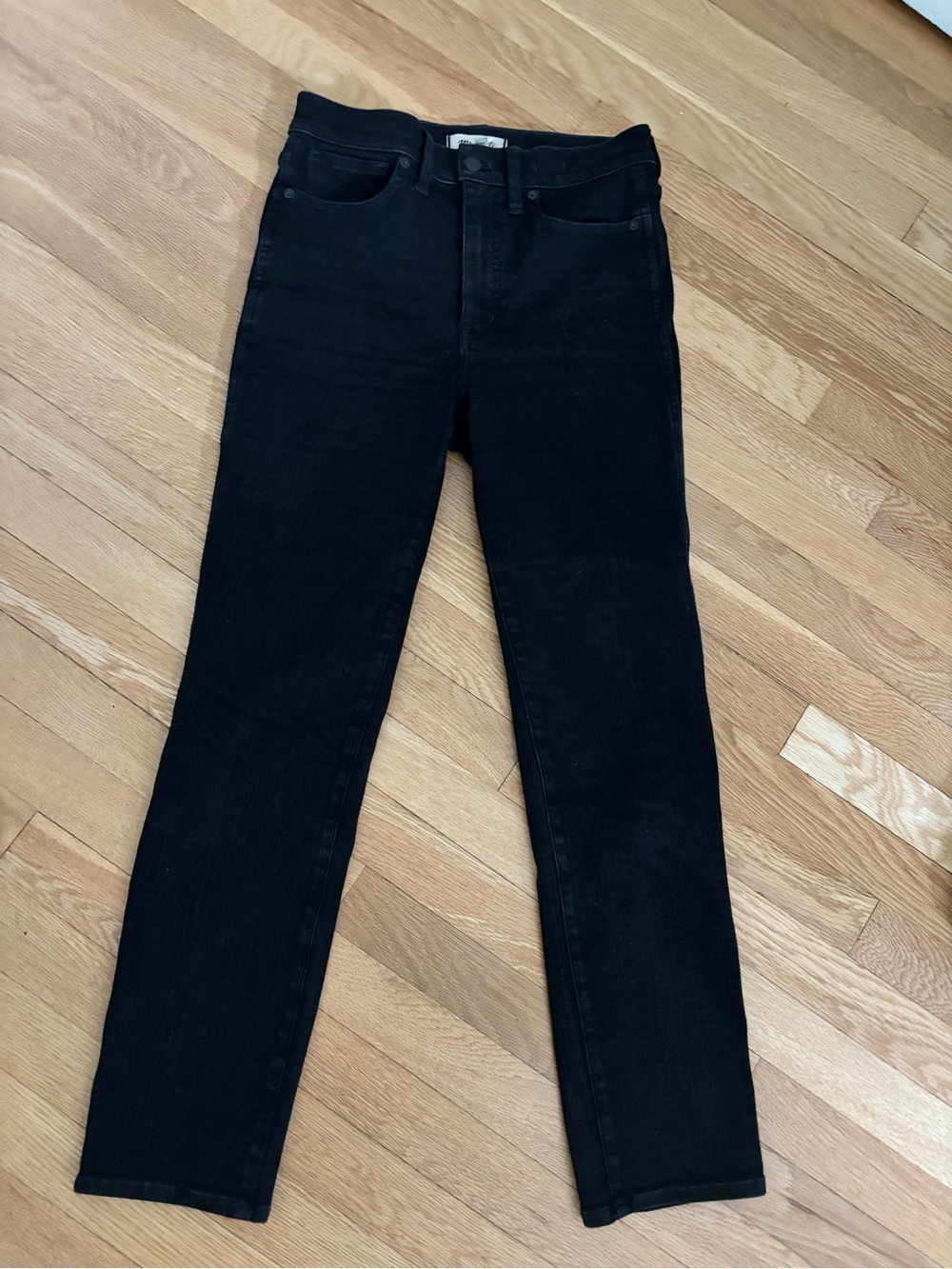 Madewell Straight Leg Jeans in Black